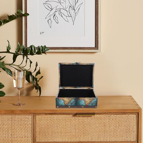 Boîte à bijoux compacte pour chambre au design rétro étanche