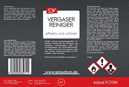 Drosselklappenreiniger SDV Chemie Vergaserreiniger 400ml