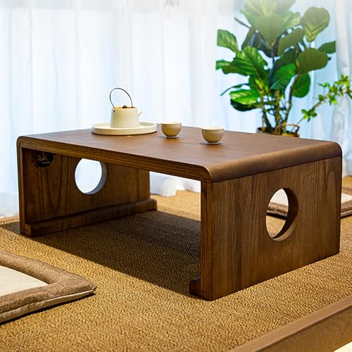 Table basse japonaise design élégant avec chemin de table haut de gamme