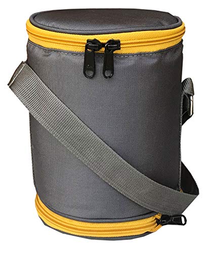 FOONTY Double Decker Waterproof Lunch Bag/Lunch Box(Grey,7060)