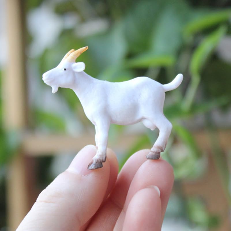 Amazon.co.jp: JOINPAYA ヤギ フィギュア 山羊 動物 模型 8個セット 白