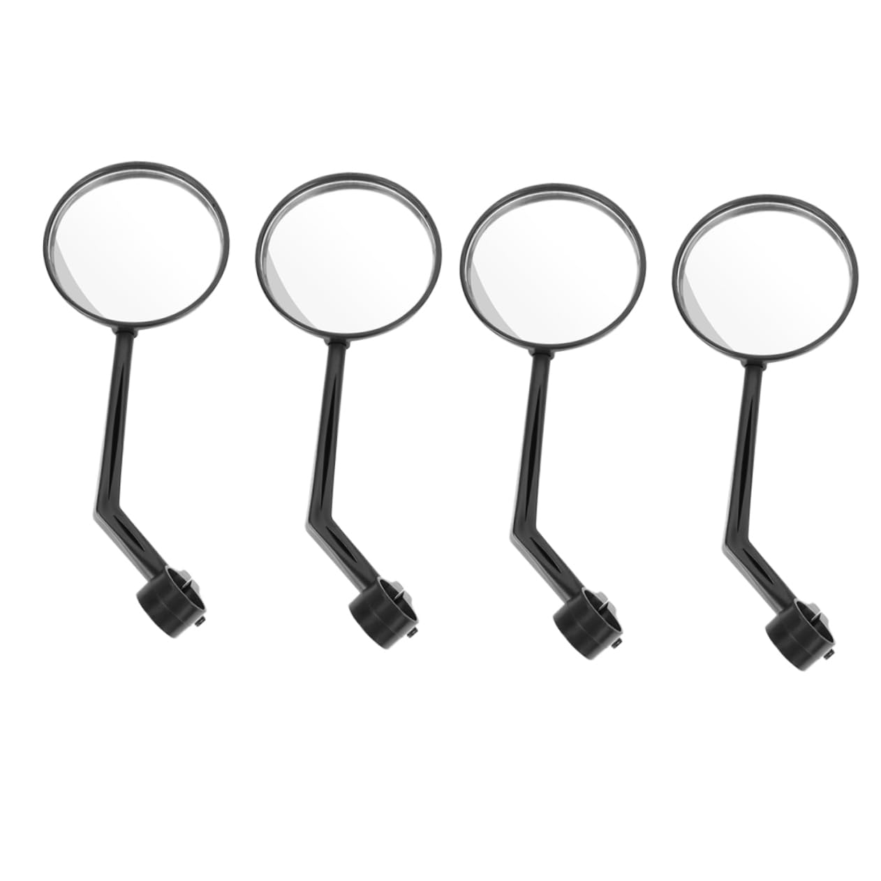HANABASS 4Pcs Bike Rear View Mirror Rotating Safety Convex Mirrors for Mountain Bicycles Lightweight Scratch Resistant Accessories Fits Handlebars Up