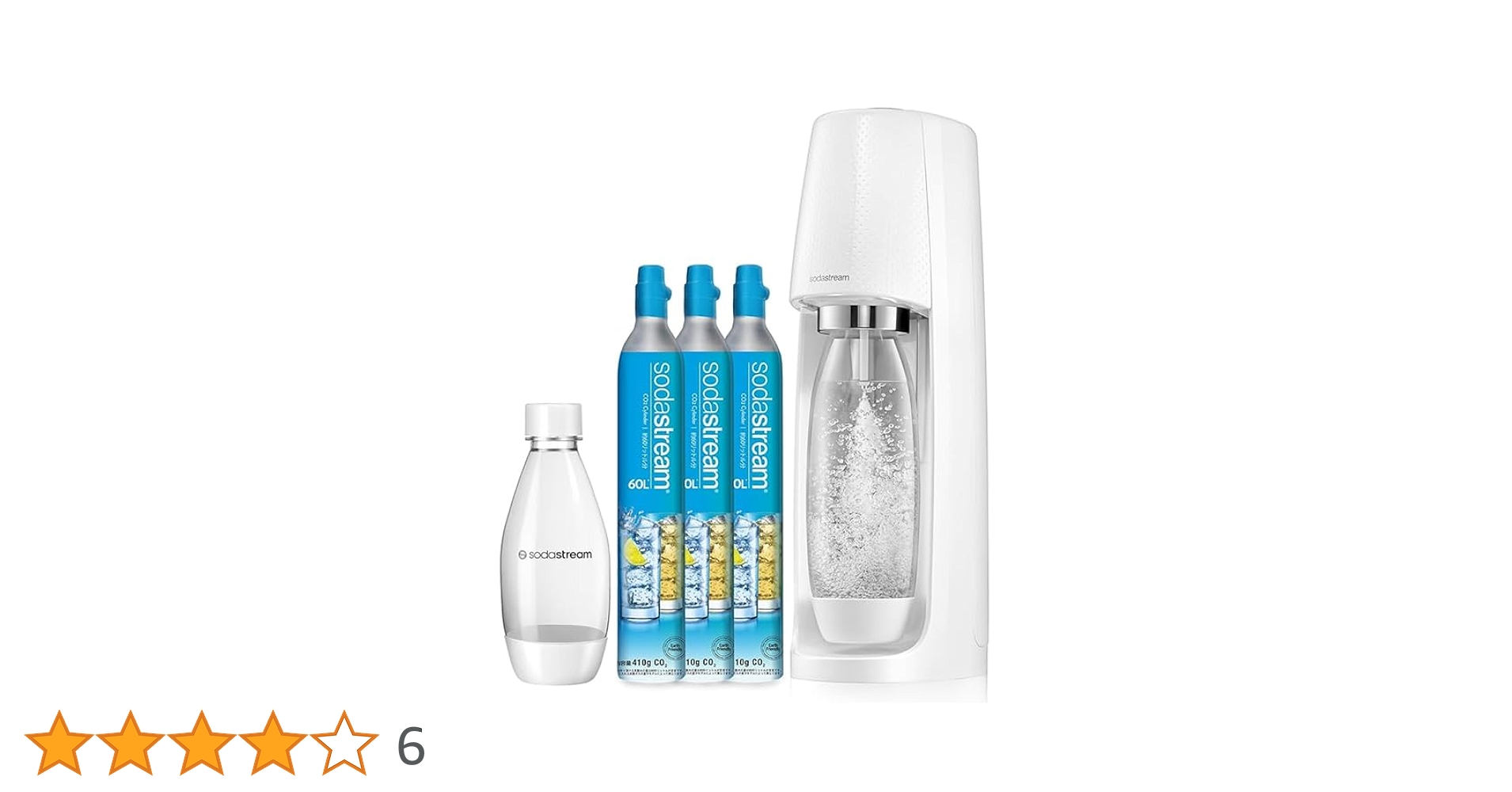 sodastream - sodastream SPIRIT (スピリット) 特別パッケージ　ホワイト ソーダストリーム SodaStream / 【アウトレット在庫限り】SPIRIT