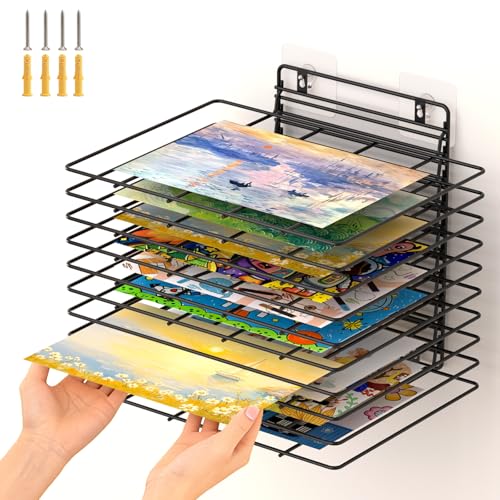 No-Drill 10-Shelf Drying Station