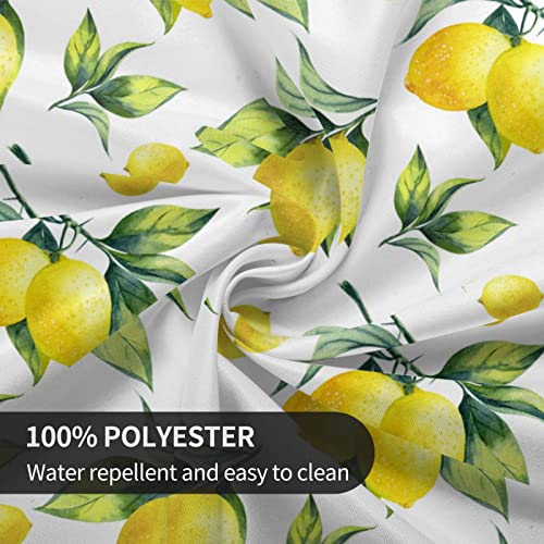 Sweetshow Lemon Tablecloth Round 60 Inches for Spring Summer Yellow Lemon Table Cloth Polyester Anti-Wrinkle Washable Circle Table Cover for Kitchen Dining Room Picnic Patio Wedding Party by Sweetshow - Image 5