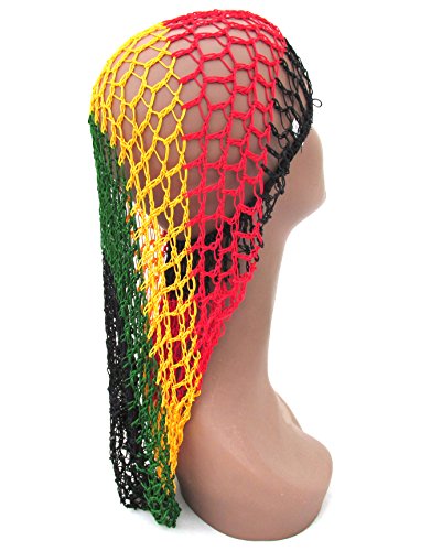 Extra Long Hair Net Snood - Rasta