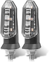 Vista 6 de Lámpara intermitente de 0.315 in Mini motocicleta LED intermitente ámbar luz intermitente intermitente lámpara intermitente 12 V lámpara indicadora