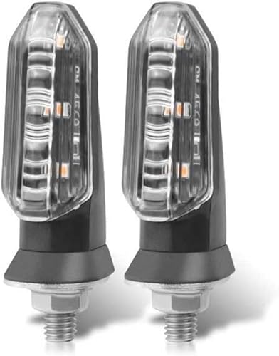 Lámpara intermitente de 0.315 in Mini motocicleta LED intermitente ámbar luz intermitente intermitente lámpara intermitente 12V Moto Indicador
