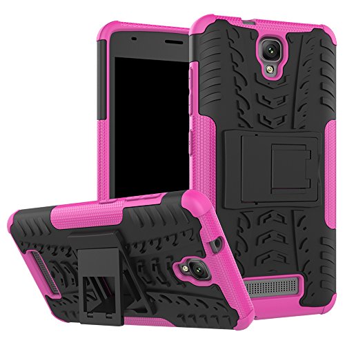 QiongniAN - Carcasa para ZTE Blade L5 Plus, diseño de lunares, color rosa