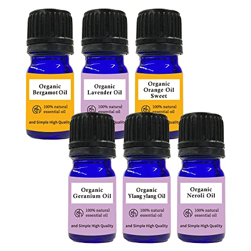 &SH オーガニック エッセンシャルオイル お試し 選べる 5ml 6本 セット/お試しセット アロマオイル 精油