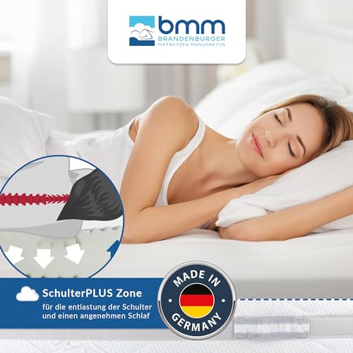 BMM Matratze 180x200cm Komfort 23 H4 extra fest/Kaltschaummatratze Öko-Tex...