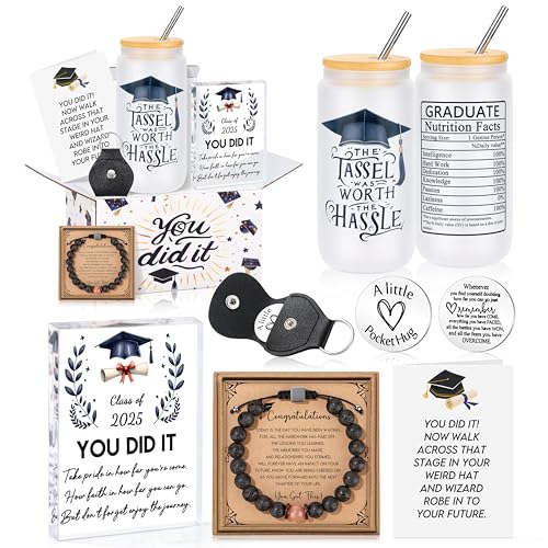 JSENGIFT Graduation Gifts for Him 2025, College High School Inspirational Graduation Gifts, Master Degree Phd Male Graduation Gift for Men