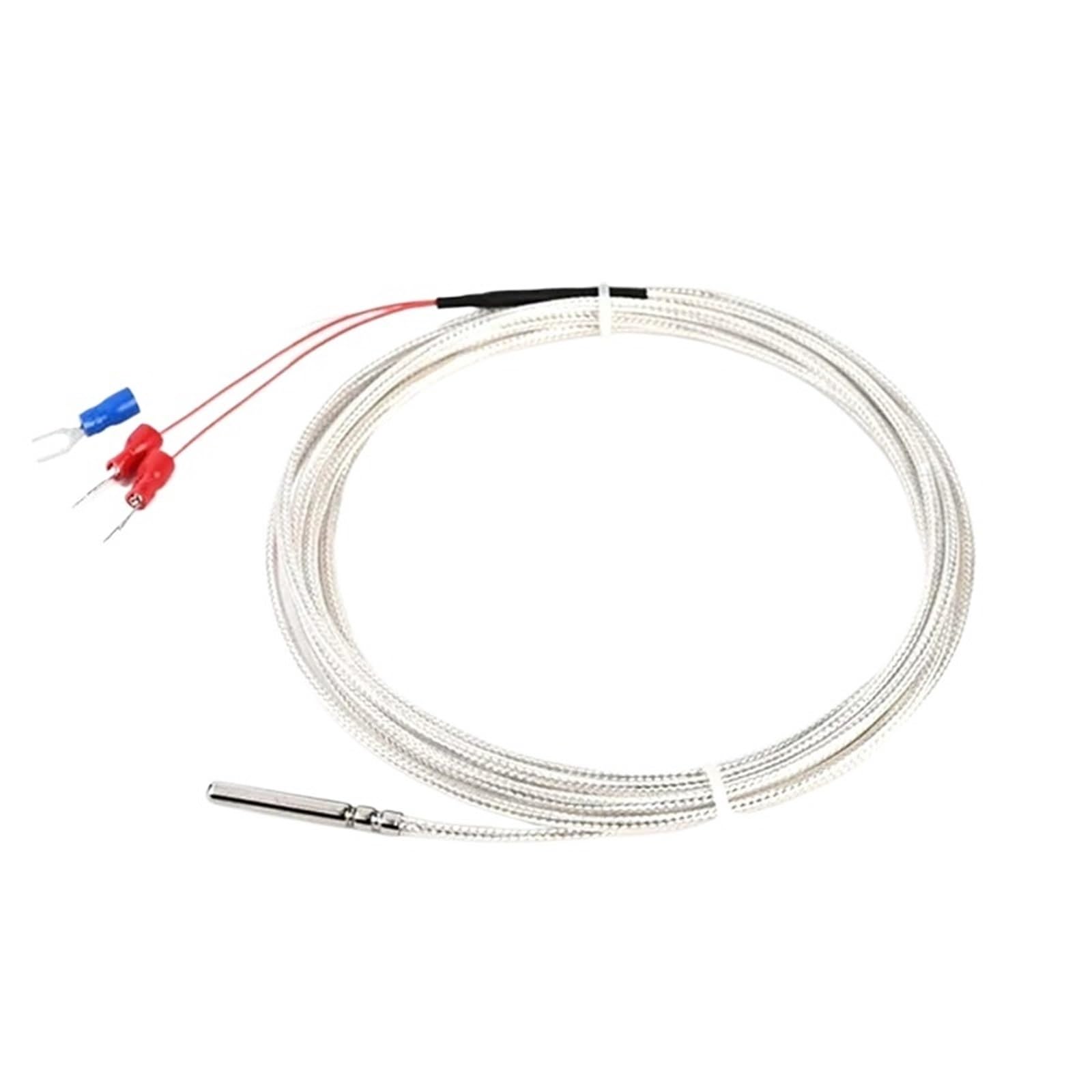 10 Piezas PT100 Sensor de Temperatura Platino Resistencia térmica Acoplamiento de calefacción Impermeable a Prueba de Aceite de Tres Cables(10PCS -PT100 1M)