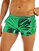 Produktbild Kleidung Herren Shiny Metallic Boxershorts Trunks Lounge Unterwäsche Clubwear, Größe: L (Color : Green, Size : XL)