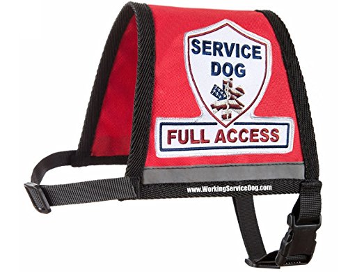 Complete Service Dog Vest with Exclusive Patch, ID Badge and Zipper Pocket (23