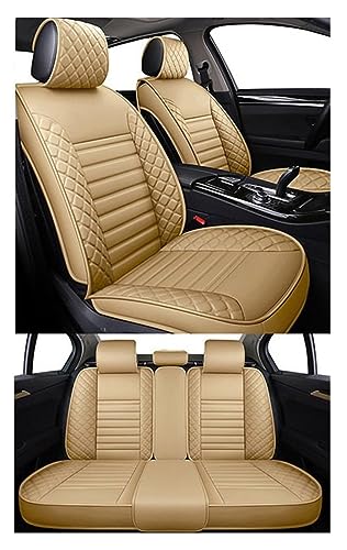 Housse de siège auto en cuir pour Nissan X-Trail Qashqai J10 Almera N16 Note beige