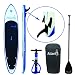 Cyber Monday Week - Atlantis Paddle Boards SUP Inflatable Paddle Board 10'6" & 6" Thick. Includes Carrier Bag, Adjustable Stand-Up Paddle & Dual Action High Pressure Pump w/ PSI Guage.