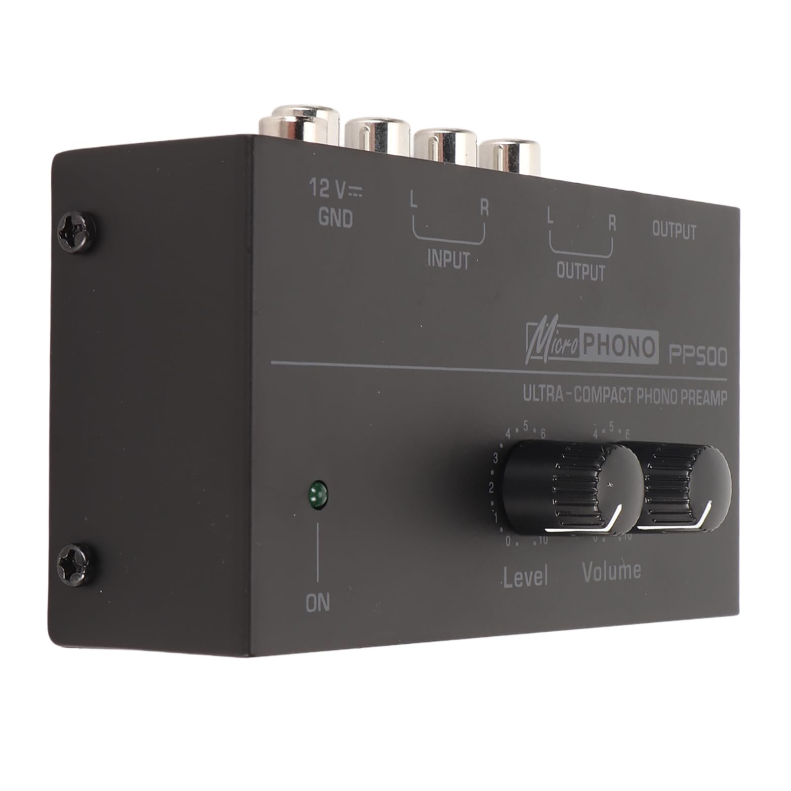 Preamplificador de Tocadiscos Phono, Compacto y Duradero con Control de Volumen Independiente, Convierte Señales de Phono a Nivel de Línea, Ofrece Sonido Premium Ecualizado RIAA