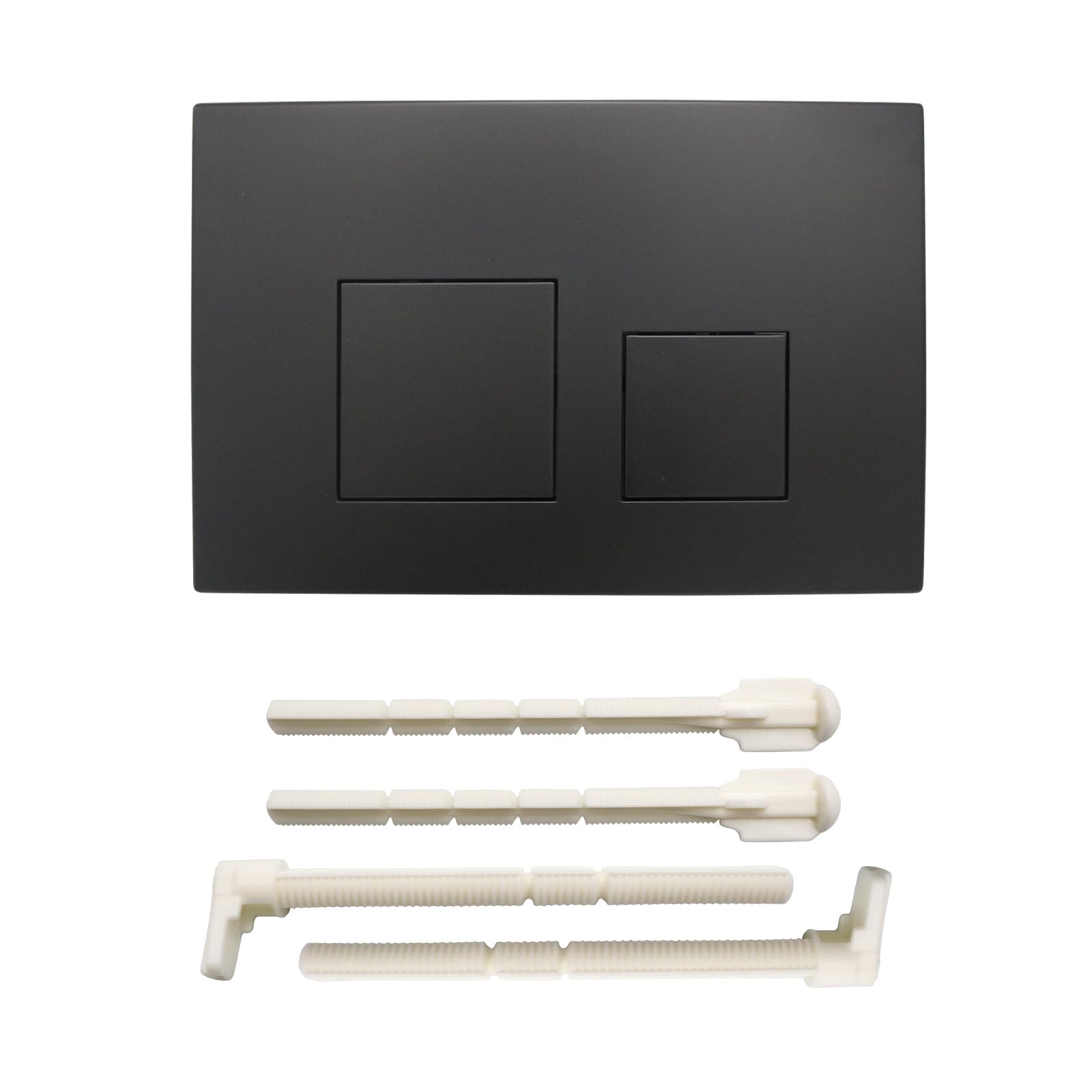 ACESOME Push Plate Toilet Cistern Replacement Parts, Flush Plate Fit for sigma01 sigma10 sigma20 sigma21 sigma30 sigma50, ABS Dual Flush Plate Compatible with geberit with Button (Black)