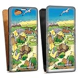 Dorf, Asterix, Offizielles Lizenzprodukt Motiv: Die hochwertige & kratz feste Handy Klapphülle wird durch ihr einzigartiges Design zum garantierten Hingucker im Alltag.