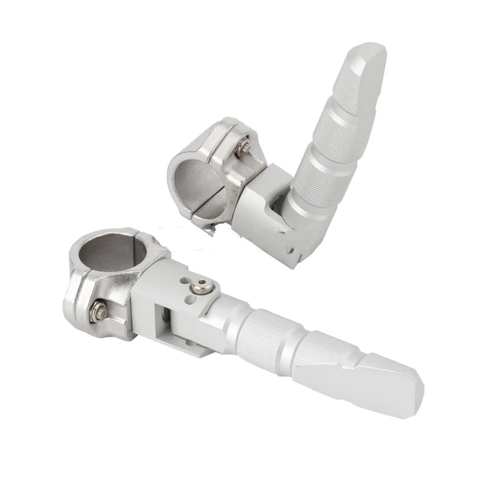 wspornik Pedały 22mm 25mm 27mm 32mm Uniwersalny motocyklowy podnóżek autostradowy 360 Obrotowy 7/8 1 1,25-calowy podnóżek pasuje do większości modeli(Black)