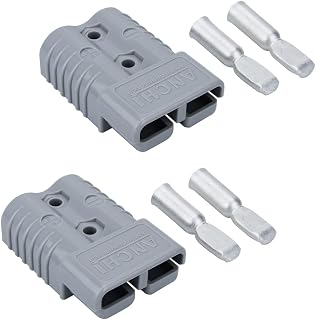 kit 175 Amp Quick Disconnect Connector Plug for Jumper Cable in Traction System Recovery Winch (2PCS 2 AWG)