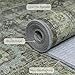 BEIMO Area Rugs 8x10 for Living Room Bedroom, Modern Boho Machine Washable Large Distressed Light Greyish Sage Green Rug, Low Pile Floor Carpet with Non Slip Backing for Dining Room