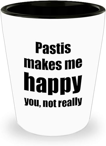 Pastis - Disparo de cóctel para amantes del cristal, idea de regalo divertida para amigos, bebidas alcohólicas mixtas de 1.5 onzas