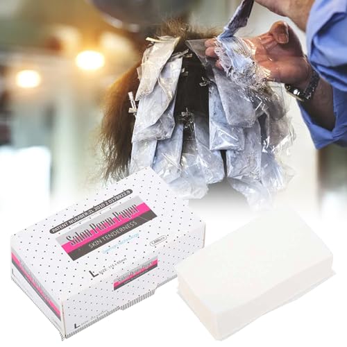 Papel permanente de cabelo ultrafino, ferramenta de malha respirável para cabeleireiro profissional