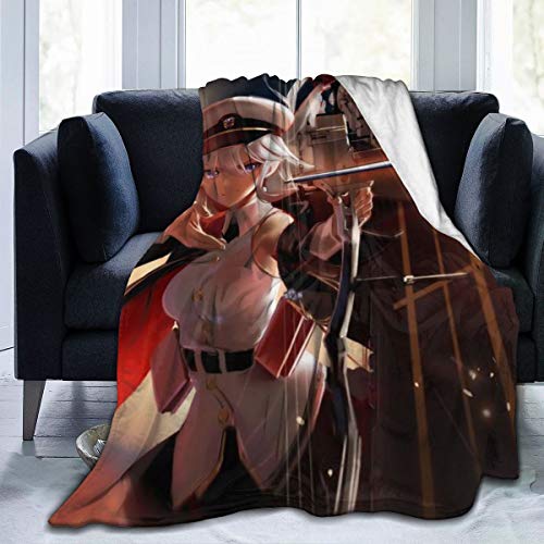 Tezukaosamu BLACK-245 Azur Lane Anime Throw Blanket Flannel Fleece Blanket 60"" X50 cover
