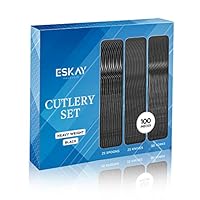 Algopix Similar Product 13 - Heavy Weight Plastic Silverware Set 