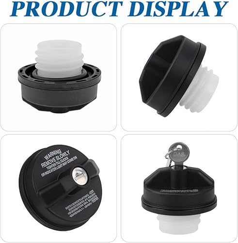 Miniatura 7 de Tapa de llenado del depósito de combustible, tapa de gasolina con bloqueo, tapa de combustible con llave, tapa de depósito de combustible con