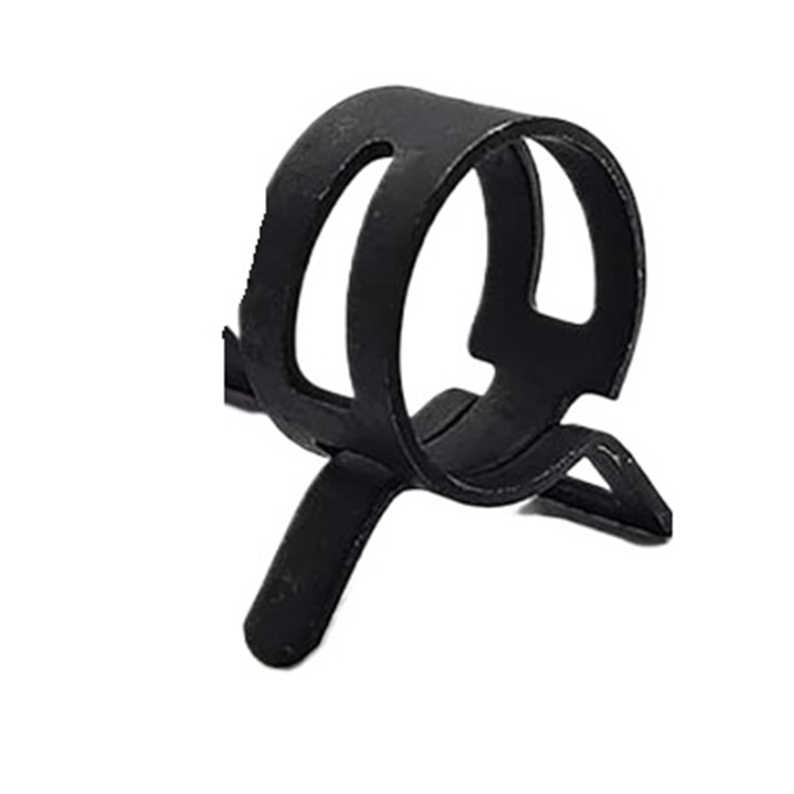 Cifkh One Color 100Pcs 6-17/6-22Mm Black Vacuum Spring Fuel Oil Water Hose Clip Pipe Tube For Band Clamps Metal Fastener Assortment Kit