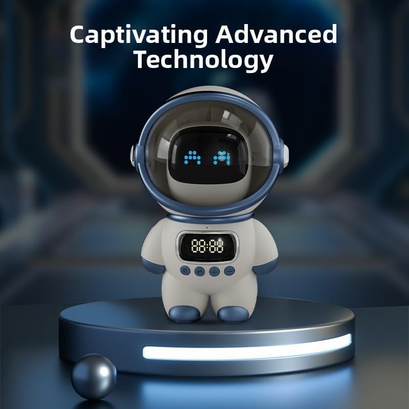 Altoparlante robot interattivo con controllo vocale Ai e radio FM per studenti Wireless 5.1 strumento di apprendimento audio rosa design rosa