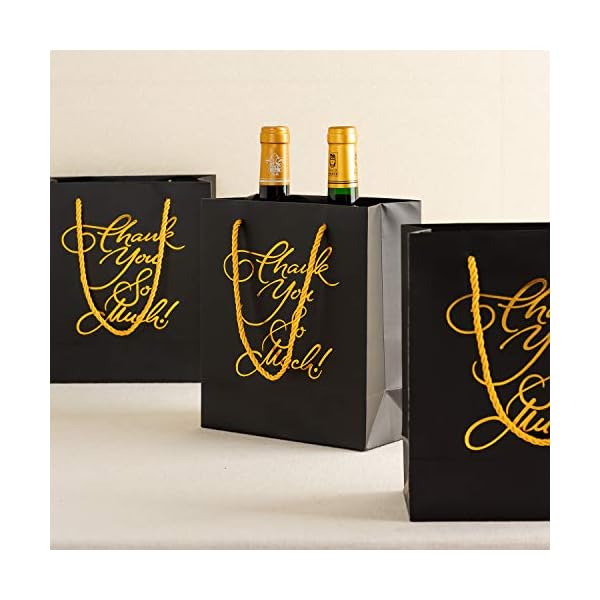 Crisky - Bolsas de regalo de agradecimiento, bolsas de cumpleaños y boda para invitados de hotel, fiesta de bienvenida de bebé, bolsas de caramelo, juego de 25 - Imagen 5