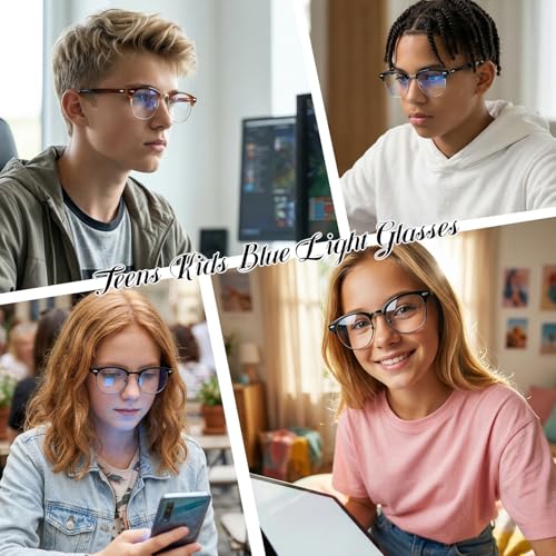 Image of Blue Light Blocking Glasses for Kids Boys Girls Computer Glasses TR90 Unbreakable Anti-Glare UV400 age 2-18 | CHEERS DEVICES Blue Light Blocking Glasses for Kids Boys Girls Computer Glasses TR90 Unbreakable Anti-Glare UV400 age 2-18