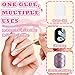 GJYUQHUA 12 Colors Poke Gel Nail Polish Set with Professional Base Gel, Wooden Sticks, File & Brush for Painting Letter Lace Wave Flower Nail Art Diy Design