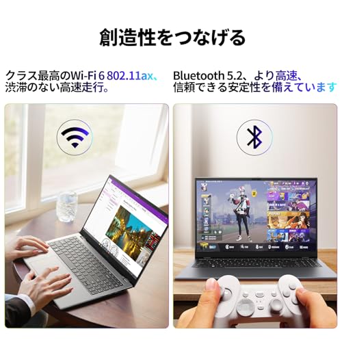 undefined 2025新登場 ノートパソコンGemibook Plus 15.6インチ CHUWI 第13世代 N150ノートPC ノートパソコン windows11 DDR5 16GB RAM+512GB ROM 最大3.6 GHz + SSD拡張 1920*1080 16:9 IPS広視野角/HDMI/ WIFI6/ BT5.2/ カメラ内蔵 日本語キーボードステッカー付属 の商品画像 6