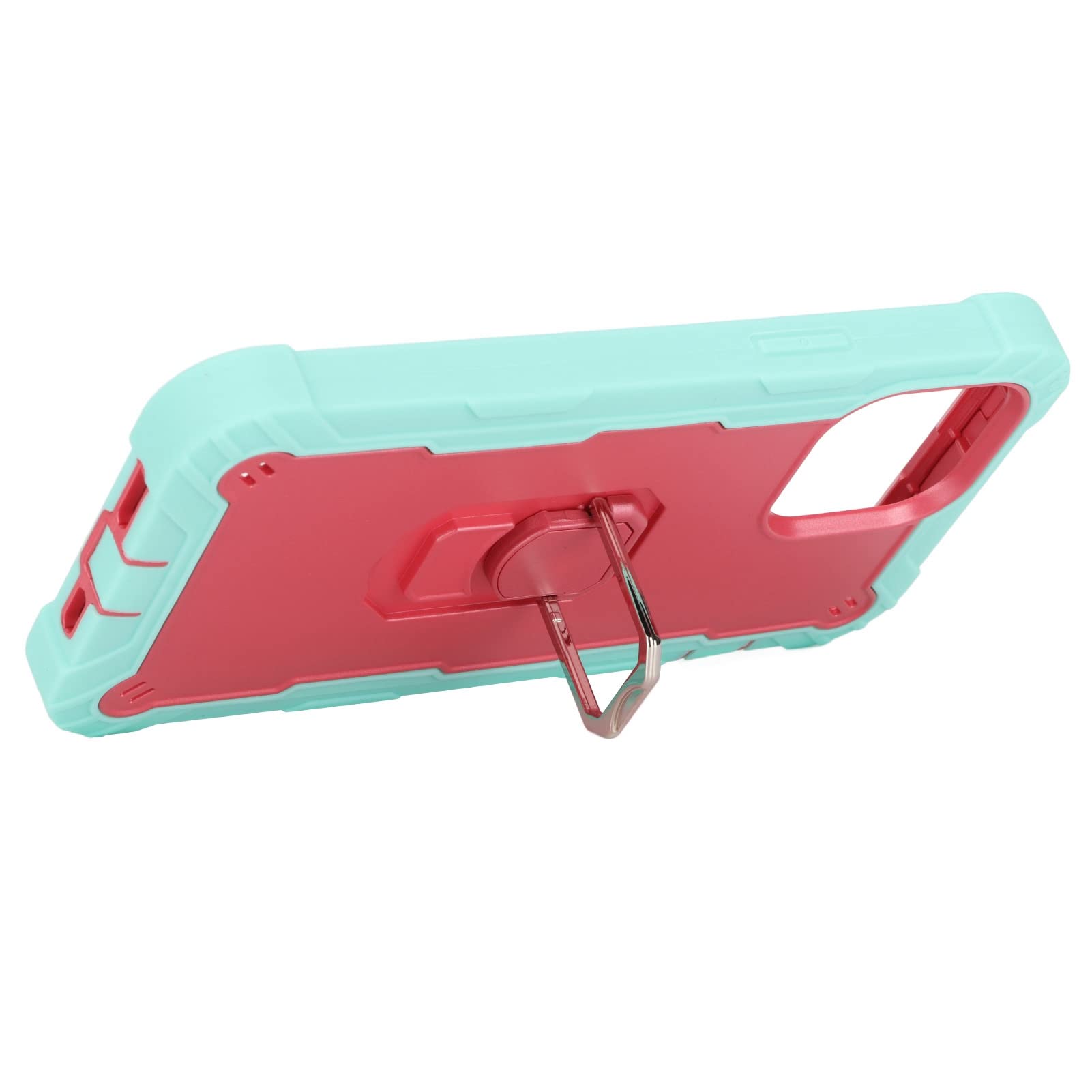 Cocoarm Custodia Armor con Supporto per IPhone 13 Pro Max, Verde Blu (#4)