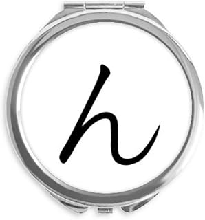 Japanese Hiragana Character N Hand Compact Mirror Round Portable Pocket Glass