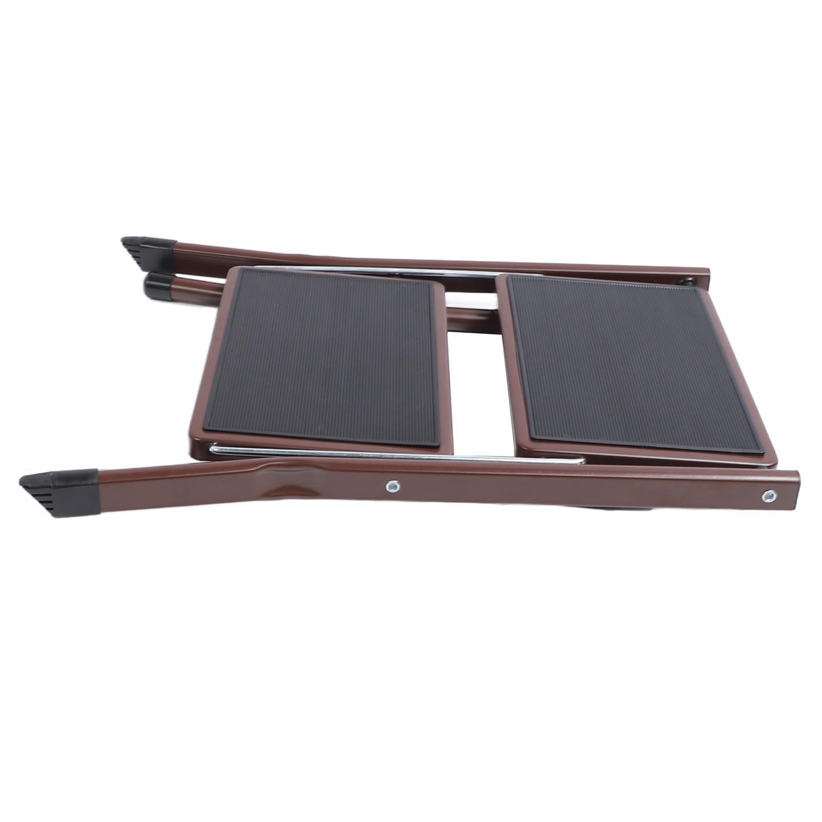 lyrlody Escalera de 2 Escalones Taburete Plegable con Pedal Ancho Antideslizante Capacidad de 264.6 LB Placa de Hierro con Pintura Brillante para Cocina, Baño, Gabinete, de Zapatos para Adultos