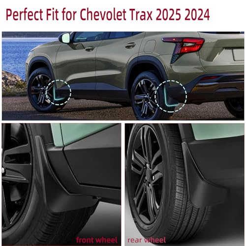 Image of Mud Flaps Kit Compatible with Chevy Trax 2025 2024 Accessories Mud Splash Guard Mud Flap Front and Rear 4pcs