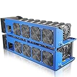 SUOHUI Complete GPU Mining Rig Open-air Crypto Miner for Ethereum Mining Prebuilt 8 Slots Mining...