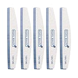 Lima De uñas Profesional Gel Acrílico Limas uñas 100/180 grit Bloque de pulido Doble cara papel de lija esmerilado Pulido Manicura - 15 Piezas (100/180)