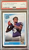 LAMAR JACKSON GEM Mint PSA 10 Football ROOKIE Card - 2018 Panini Donruss Football Rated Rookie...