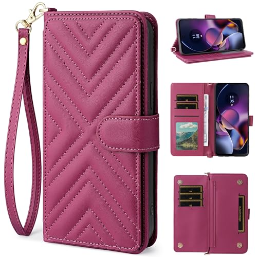 Housse ZTE Blade V80 Design BAILI Rouge Idéale pour Sortir Sans Portefeuille en Voyage