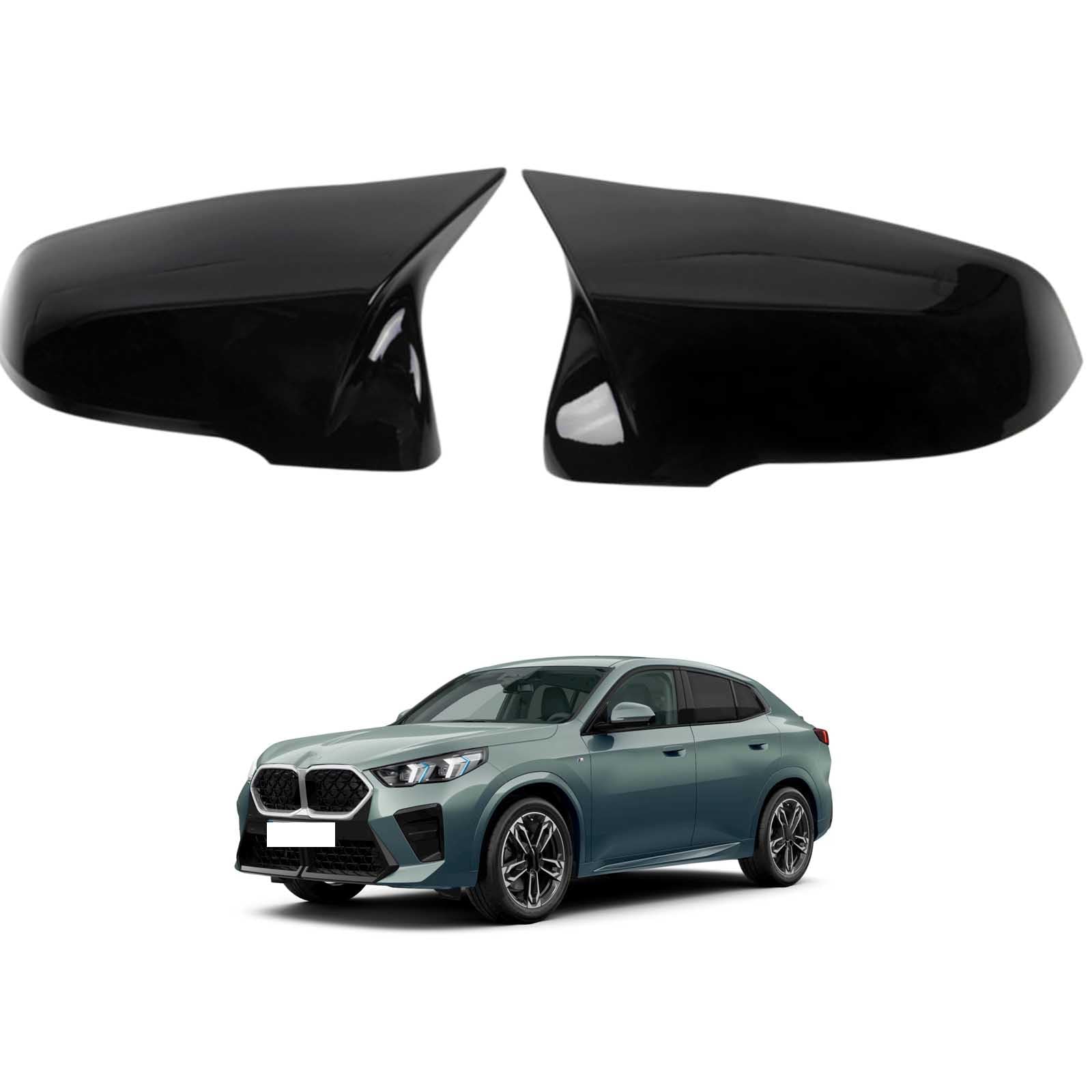 Coque de rétroviseur BMW X2 F39 cassée ? Remplacez par ce capuchon droit ABS noir