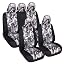 Coprisedili Auto Universali LS08 - Kit 9 Pezzi Anteriore/Posteriore Per Utilitarie E Medie
