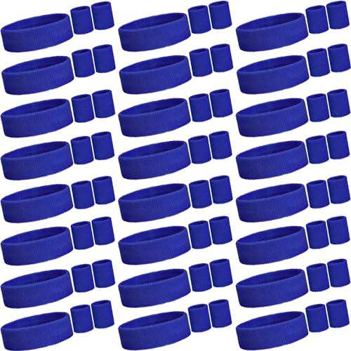 Bandeaux anti-transpiration bleu foncé lot de 72 pour stopper la sueur yeux