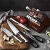 McCook® Knife Sets, German Stainless Steel Kitchen Knife Block Sets with Built-in Sharpener #5